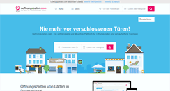 Desktop Screenshot of oeffnungszeiten.com