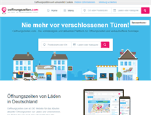 Tablet Screenshot of oeffnungszeiten.com